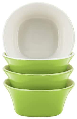 Rachael Ray - Round & Square Collection 4-Piece Fruit Bowl Set - Green - Angle