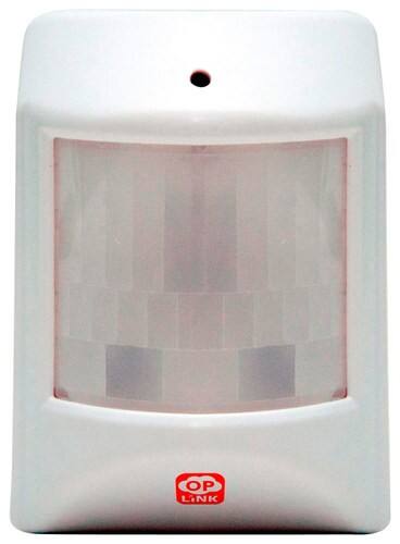 Oplink Connected - Add-On Wireless Motion Sensor for Oplink AlarmShield and TripleShield Security Systems - White - Larger Front