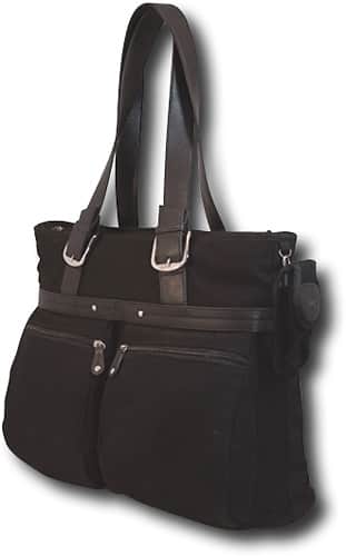 Mobile Edge - Eco-Friendly Carrying Case (Tote) for 16" Notebook - Black - Larger Front
