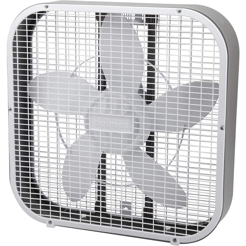 Holmes - 20" Box Fan - White - Front Zoom