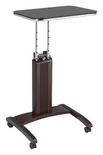 Pro-Line II - Adjustable Laptop Stand - Mahogany/Chrome - Larger Front