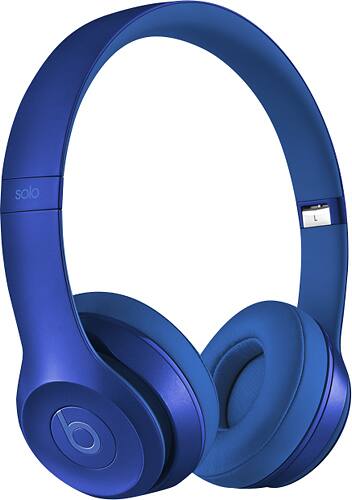 Beats by Dr. Dre - Solo 2 On-Ear Headphones - Blue Sapphire - Larger Front