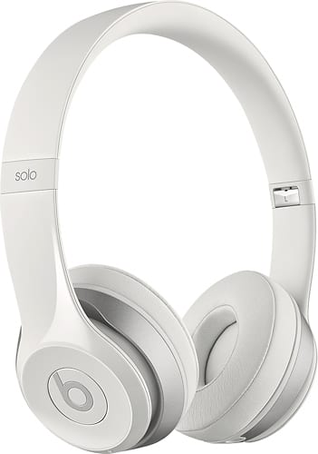 Beats by Dr. Dre - Beats Solo 2 On-Ear Wireless Headphones - White - Larger Front