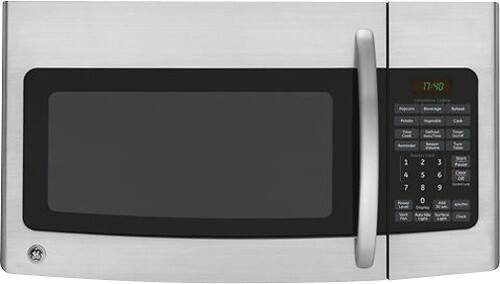 GE - Spacemaker 1.7 Cu. Ft. Over-The-Range Microwave - Stainless-Steel - Larger Front