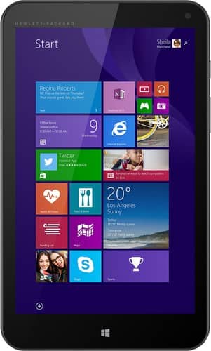 HP - Stream 8 5801 - 8" - Intel Atom - 32GB - Black - Larger Front