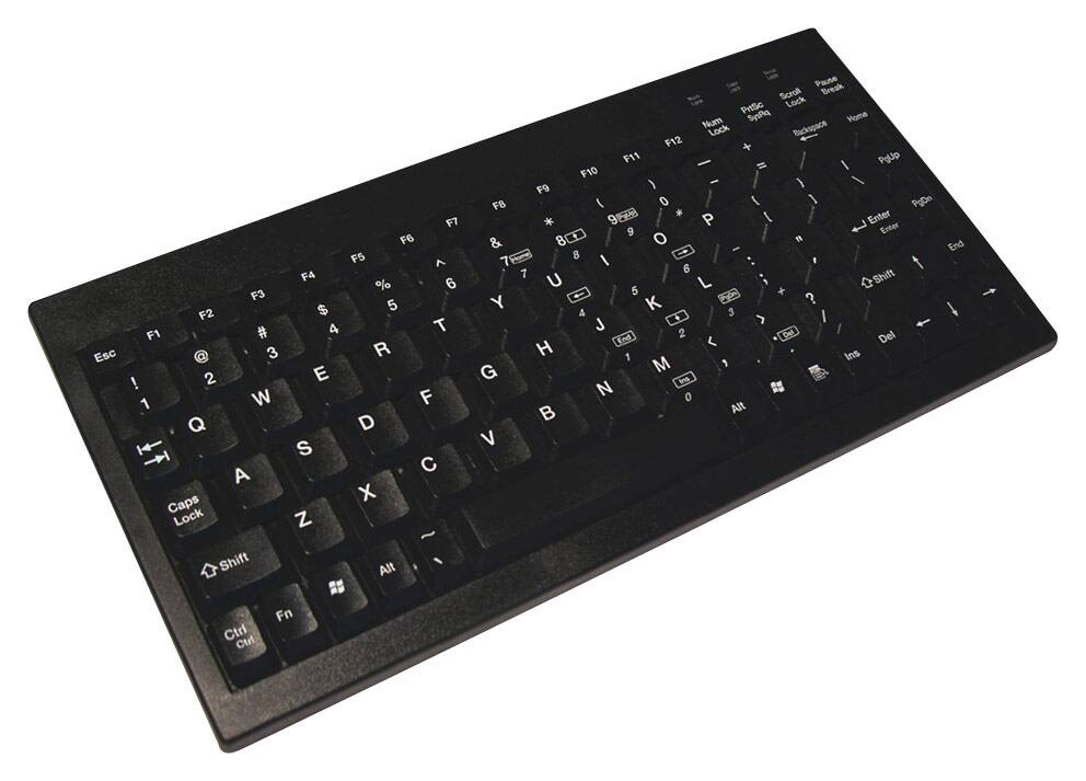 Adesso - Mini Keyboard - Black - Larger Front