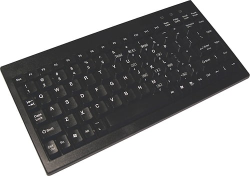 Adesso - Mini Keyboard - Black - Larger Front