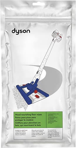 Dyson - Hard Floor Wipes for Dyson Hard DC56 Vacuums (1 Pack of 12 Wipes) - White - Larger Front