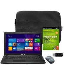 ASUS X551MA-RCLN03 Laptop, Internet Security Software, Sleeve, Mouse & Flash Drive Package - Front Detail