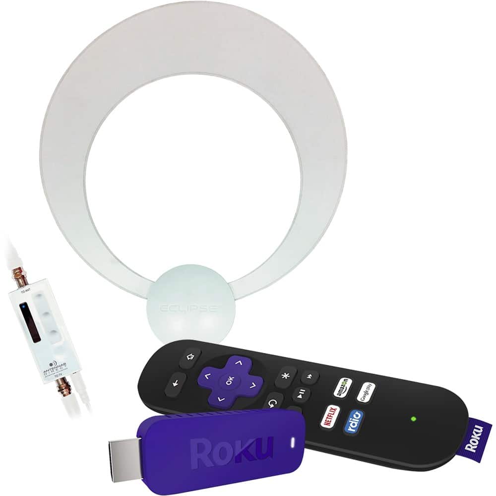 Antennas Direct ClearStream Eclipse Amplified Indoor HDTV Antenna Gray