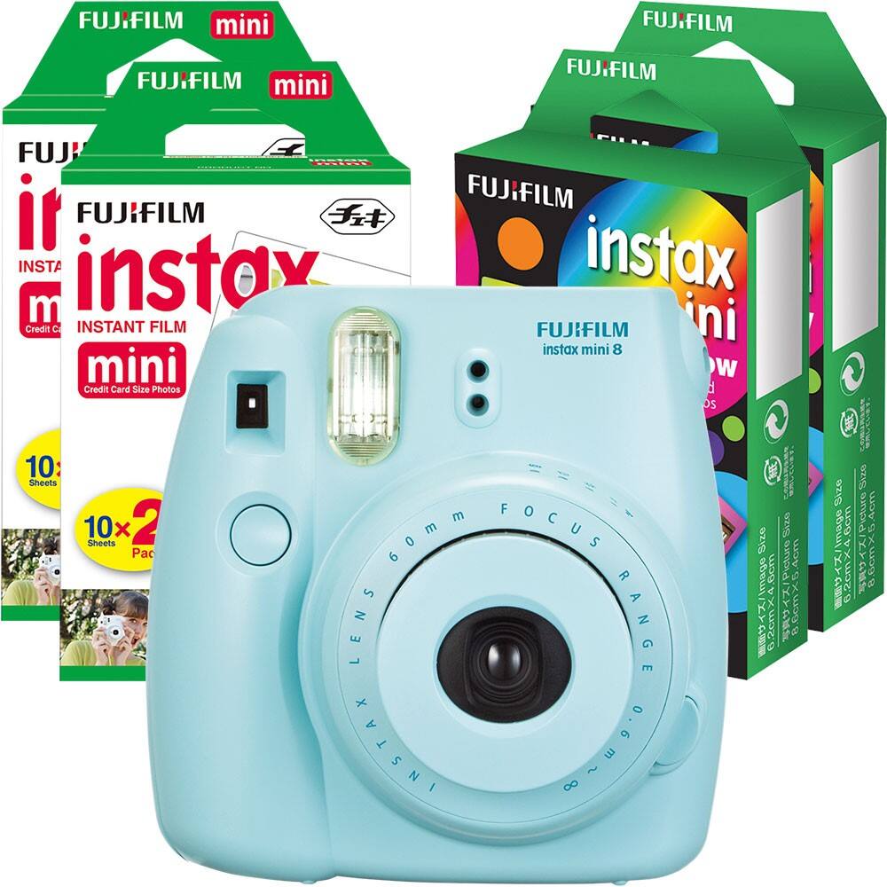 Fujifilm instax mini 8 Instant Film Camera Blue 16273439 Best Buy