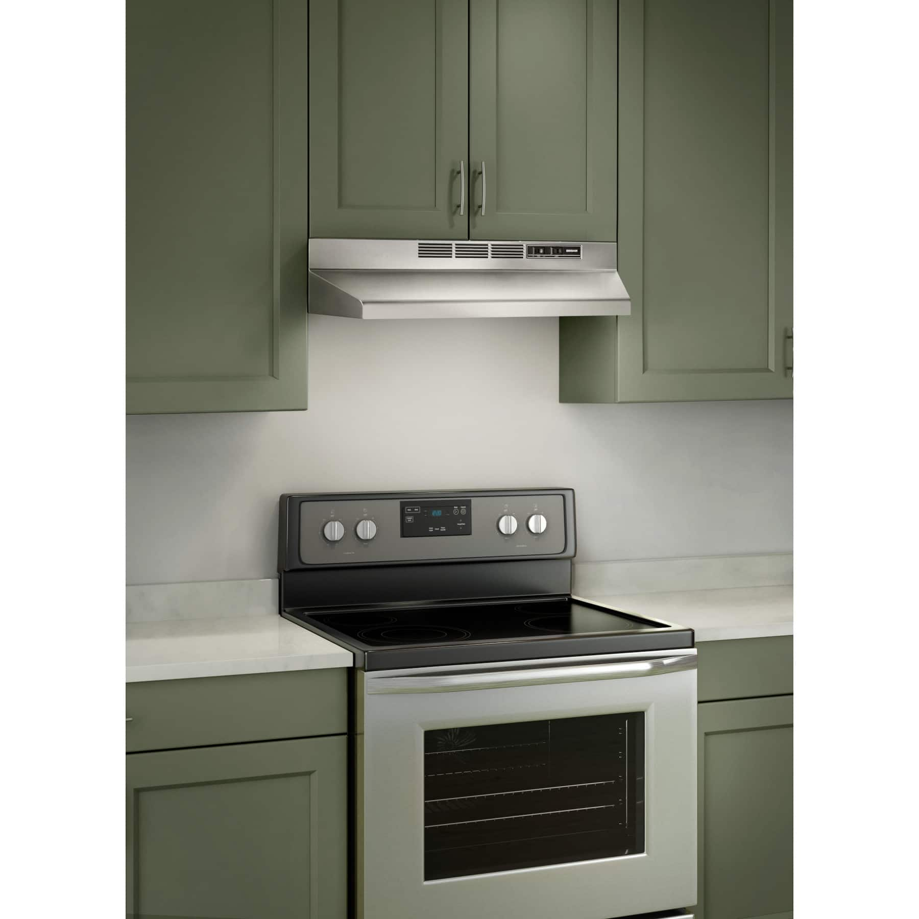 Broan Inches Under Cabinet Range Hood Silver Buez Ss Best Buy