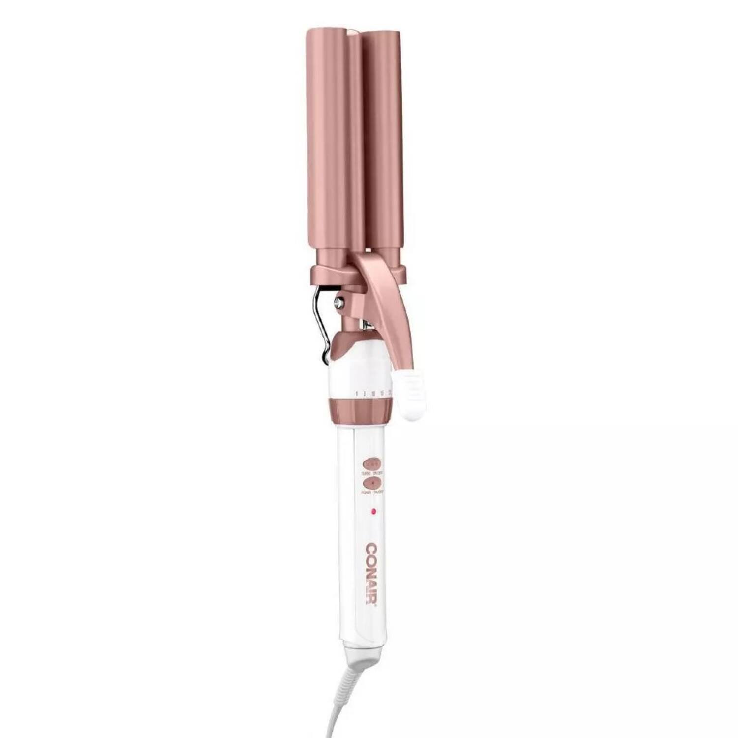 Conair Double Ceramic Triple Barrel Waver Rose Gold Cd Best Buy