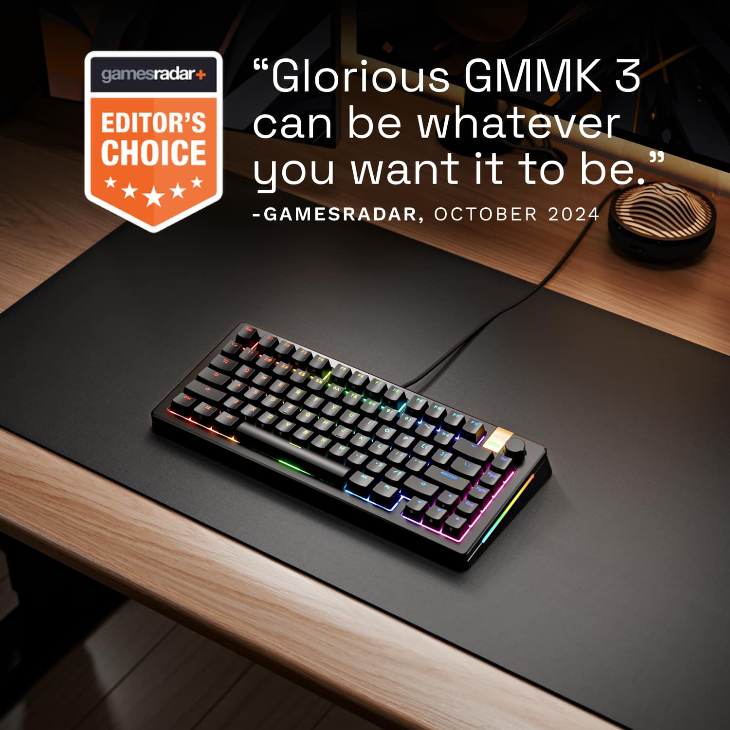 Glorious GMMK 3 HE 75 Wired Hall Effect Linear Switch Gaming Keyboard