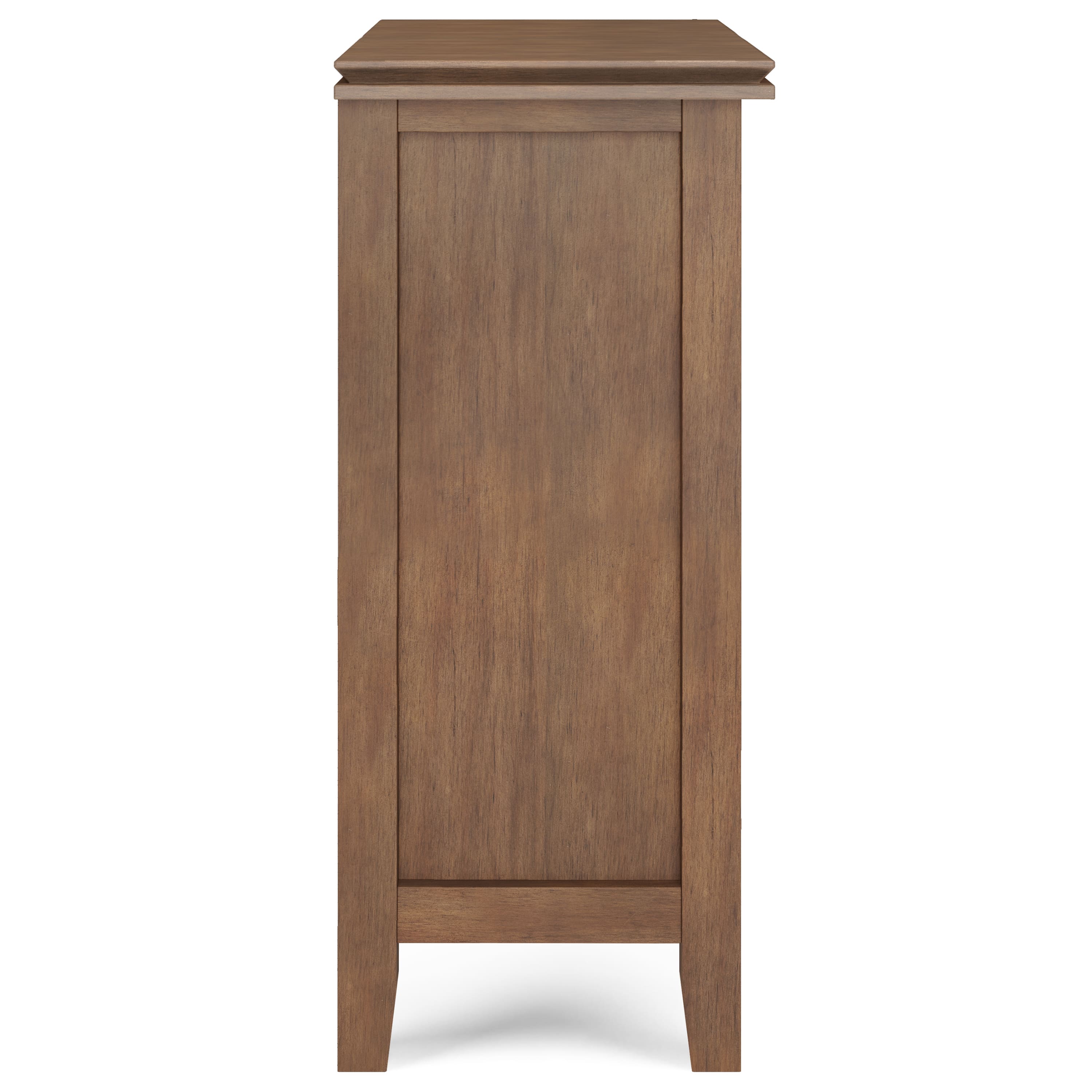 Simpli Home Artisan Low Storage Cabinet Rustic Natural Aged Brown