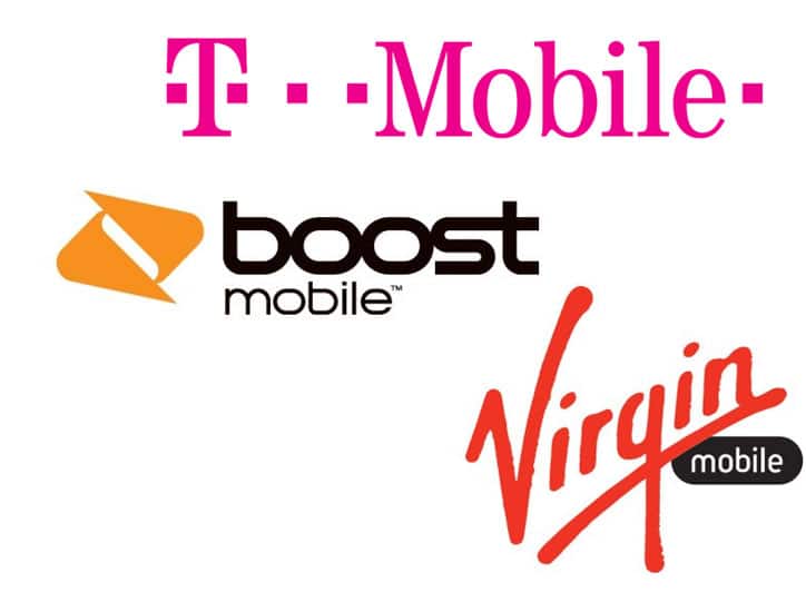 T Mobile, Boost Mobile, Virgin Mobile