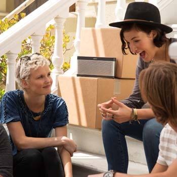 People listening to music