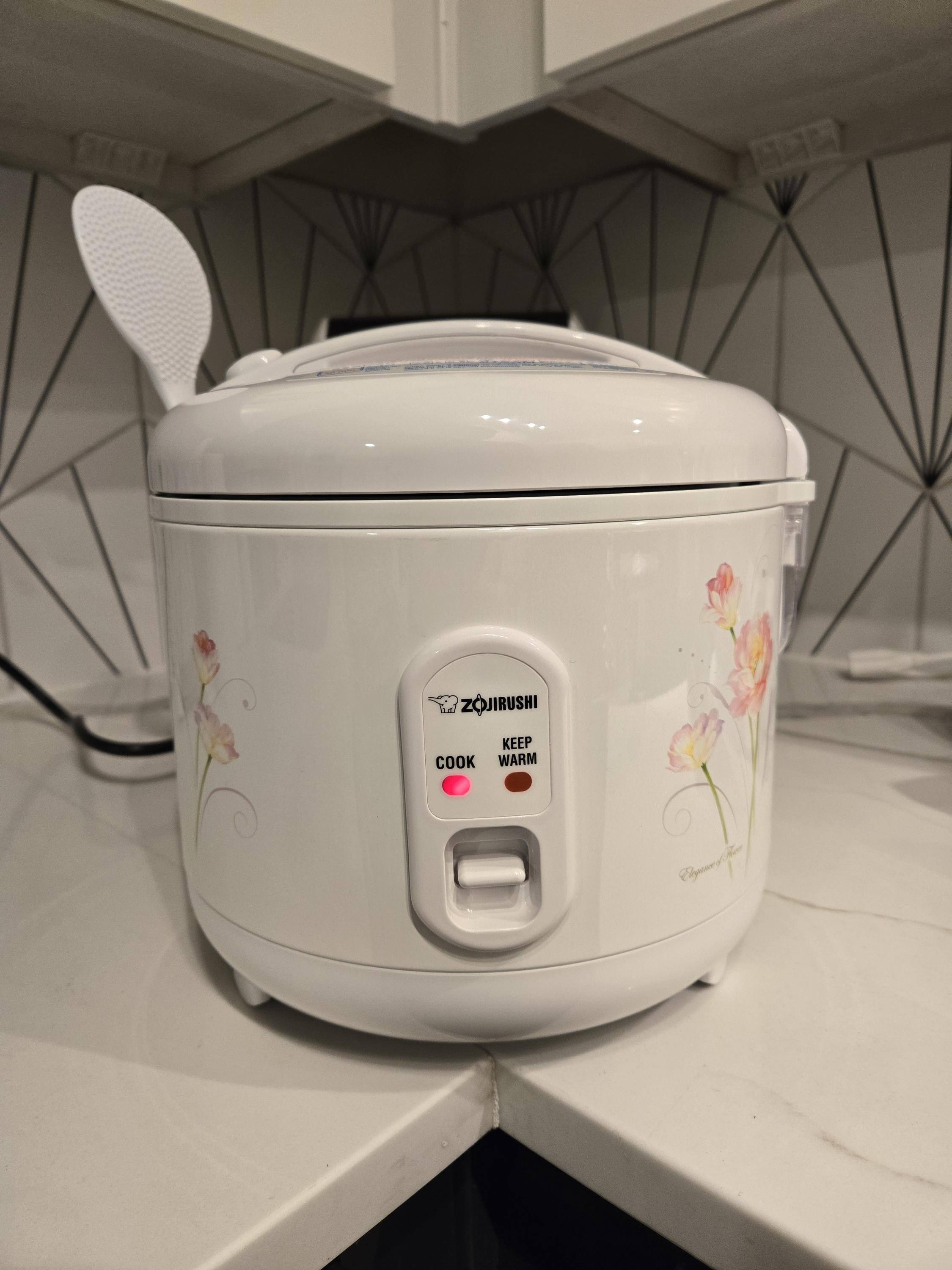 Zojirushi Cup Uncooked Automatic Rice Cooker Warmer Tulip Ns