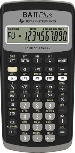 

Texas Instruments - BA-II Plus Adv. Financial Calculator