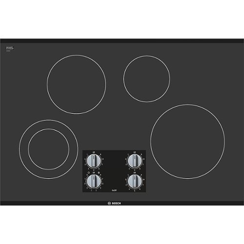 

Bosch - 500 Series 30" Built-In Electric Cooktop with 4 elements - Black