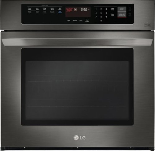 

LG - 30" Built-In Single Electric Convection Wall Oven with EasyClean - Black Stainless Steel