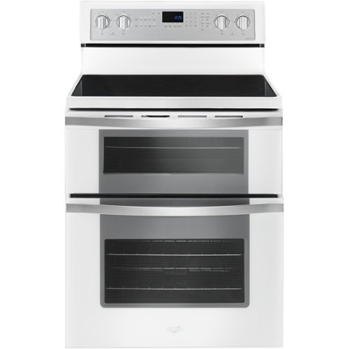

Whirlpool - 6.7 Cu. Ft. Self-Cleaning Freestanding Double Oven Electric Convection Range - White