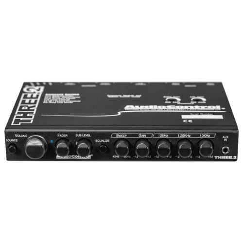 AudioControl - In-Dash Equalizer and Crossover with Auxiliary Inputs - Black