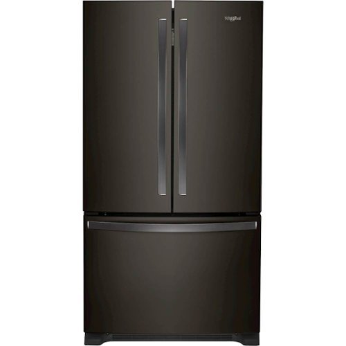 

Whirlpool - 20 cu. ft. French Door Refrigerator with Counter Depth Design - Black Stainless Steel