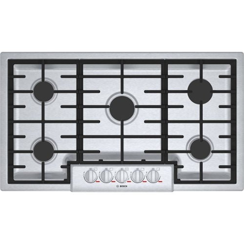 

Bosch - Benchmark Series 36" Built-In Gas Cooktop with 5 burners and OptiSim - Stainless Steel