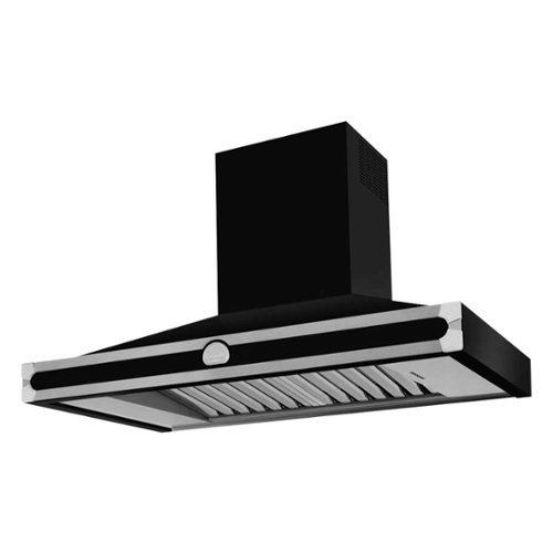 La Cornue - CornuFé 43" Externally Vented Range Hood - Black stainless steel