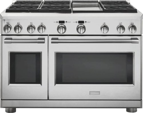 Monogram - Statement Collection 8.9 Cu. Ft. Freestanding Gas Convection Range with Self-Cleaning and Griddle - Stainless steel
Monogram - Statement Collection 8.9 Cu. Ft. Freestanding Gas Convection Range with Self-Cleaning and Griddle - Stainless steel