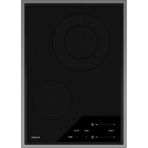 Wolf - Transitional 15" Built-In Electric Cooktop with 2 Burners and Control Lock - Black
Wolf - Transitional 15" Built-In Electric Cooktop with 2 Burners and Control Lock - Black