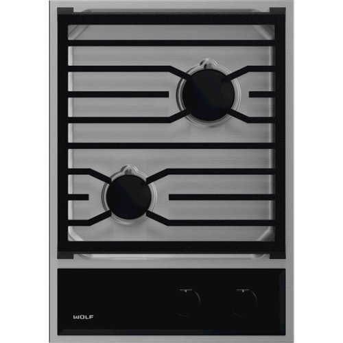 

Wolf - Transitional 15" Built-In Gas Cooktop with 2 Burners - Stainless steel