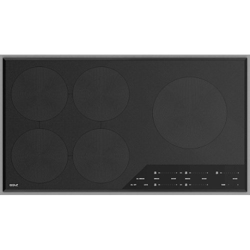 

Wolf - Transitional 36" Built-In Electric Induction Cooktop with 5 Burners and Control Lock - Black