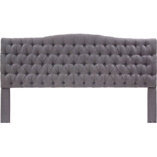 Elle Decor - Celeste Contemporary Tufted Fabric 78" King Upholstered Headboard - Gray
Elle Decor - Celeste Contemporary Tufted Fabric 78" King Upholstered Headboard - Gray