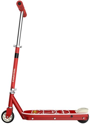 Swagtron - SK1 Electric Scooter for Kids w/ Kick-Start Motor - Red