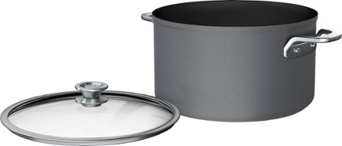 

Ninja - NeverStick Premium Nest System 8-Quart Stock Pot with Glass Lid - Black