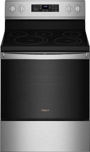 

Whirlpool - 5.3 Cu. Ft. Freestanding Electric Convection Range with Air Fry - Stainless steel