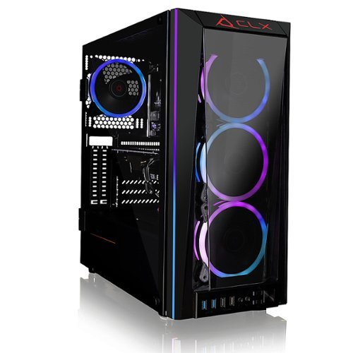 

CLX - SET Gaming Desktop - Intel Core i9 10850K - 32GB Memory - NVIDIA GeForce RTX 3080 Ti - 500GB NVMe M.2 SSD + 4TB HDD - Black