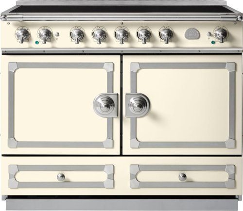 La Cornue - 110 Induction Blanc with Stainless Steel & Satin Chrome - Multi