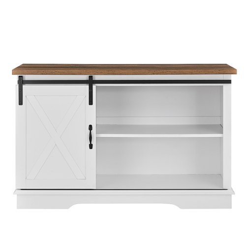 Walker Edison - Sliding Barn Door TV Stand for Most TVs up to 50" - Rustic Oak/Solid White
Walker Edison - Sliding Barn Door TV Stand for Most TVs up to 50" - Rustic Oak/Solid White