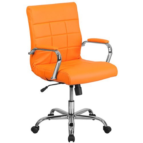 Flash Furniture - Vivian Contemporary Vinyl Executive Swivel Office Chair - Orange
Flash Furniture - Vivian Contemporary Vinyl Executive Swivel Office Chair - Orange