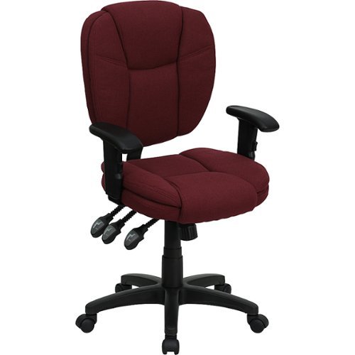 Flash Furniture - Caroline Contemporary Fabric Swivel Office Chair with Arms - Burgundy Fabric
Flash Furniture - Caroline Contemporary Fabric Swivel Office Chair with Arms - Burgundy Fabric