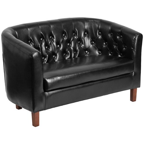 Flash Furniture - Hercules Colindale Traditional 2-seat Leather/Faux Leather Reception Loveseat - Black
Flash Furniture - Hercules Colindale Traditional 2-seat Leather/Faux Leather Reception Loveseat - Black