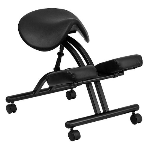 Flash Furniture - Tatum Contemporary Polyurethane Kneeling Chair - Black