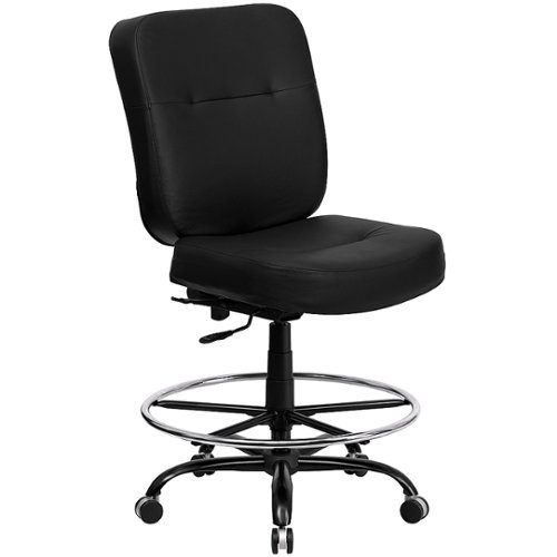 Flash Furniture - Hercules Contemporary Leather/Faux Leather Drafting Stool - Black LeatherSoft
Flash Furniture - Hercules Contemporary Leather/Faux Leather Drafting Stool - Black LeatherSoft