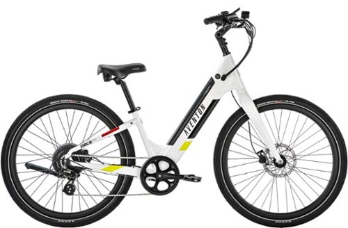 Aventon - Pace 500.2 Step-Through Ebike w/ 40 mile Max Operating Range and 28 MPH Max Speed - Small/Medium - Ghost White
Aventon - Pace 500.2 Step-Through Ebike w/ 40 mile Max Operating Range and 28 MPH Max Speed - Small/Medium - Ghost White