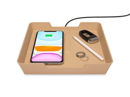 Einova - Eggtronic Valet Tray 10W Wireless Charging Pad for Qi-enabled Devices - Gold
Einova - Eggtronic Valet Tray 10W Wireless Charging Pad for Qi-enabled Devices - Gold