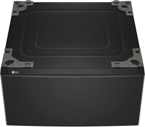 

LG - 27" Laundry Pedestal with Storage Drawer - Black Steel