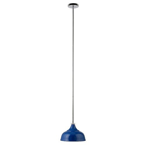 Camden&Wells - Mackenzie Pendant Light - Blue/Polished Nickel